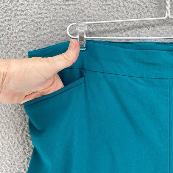 Chicos Pants Womens 4 US 20 Tall Brigitte Green Slim Ankle Pull On Stretch Knit - Picture 5 of 12